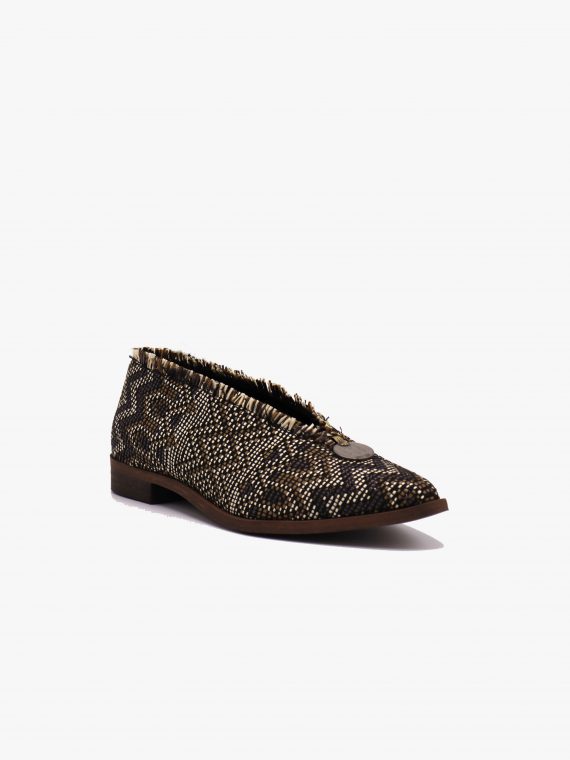 Rafia Shoes Black