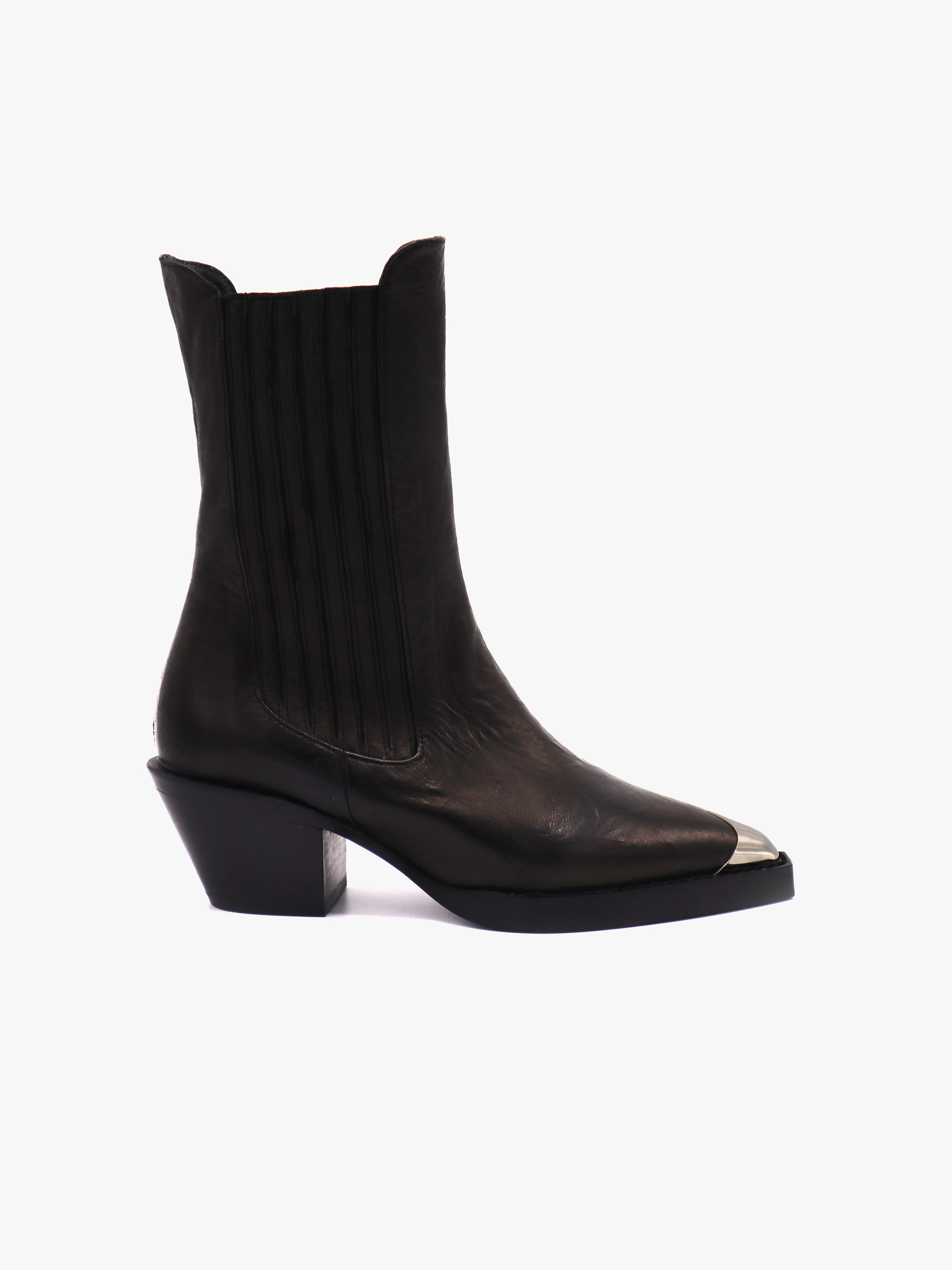 Mid-height Black Boots – Pallas