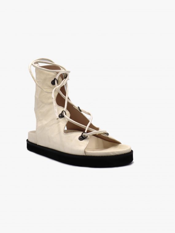 Tied Sandal White