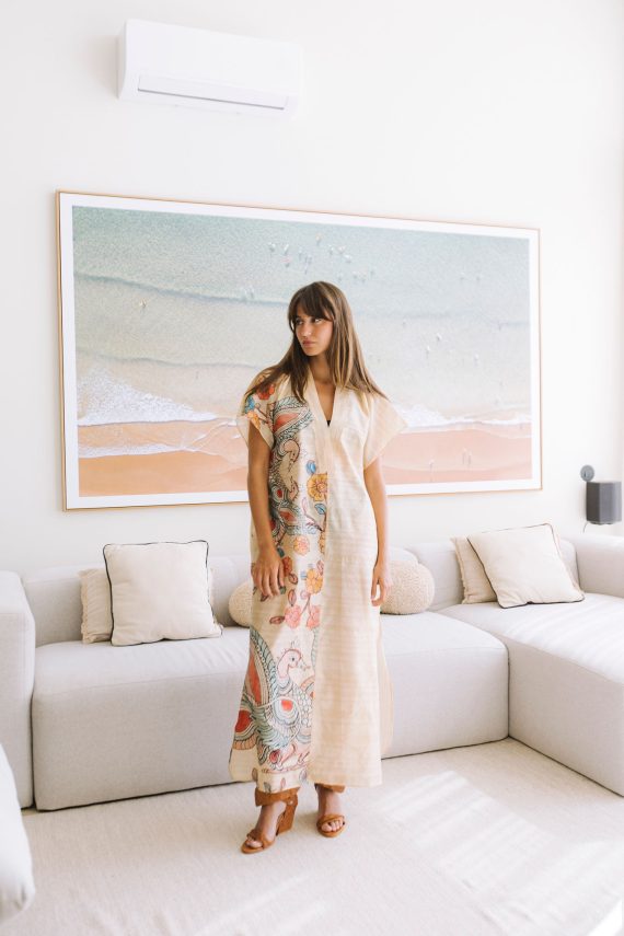 PEACOCK KAFTAN DRESS