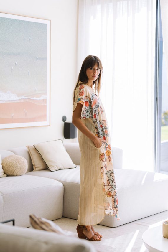 PEACOCK KAFTAN DRESS