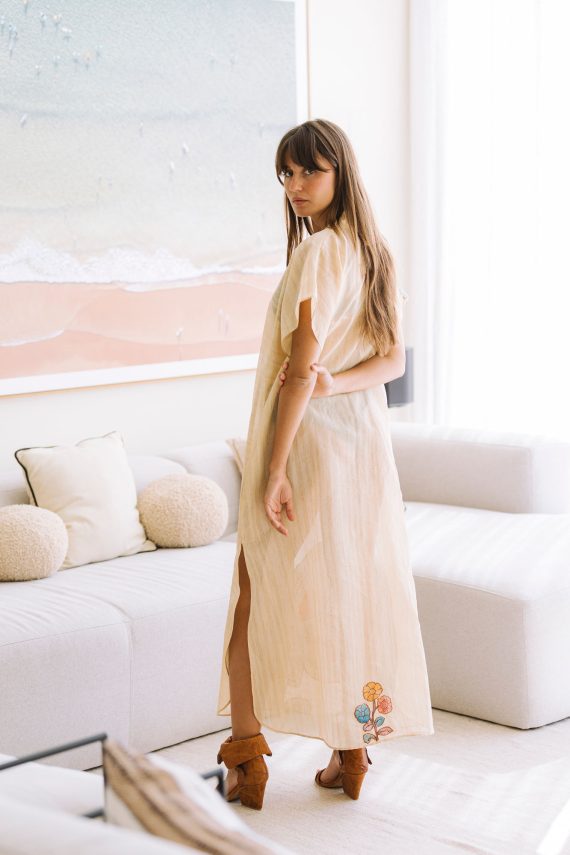 PEACOCK KAFTAN DRESS
