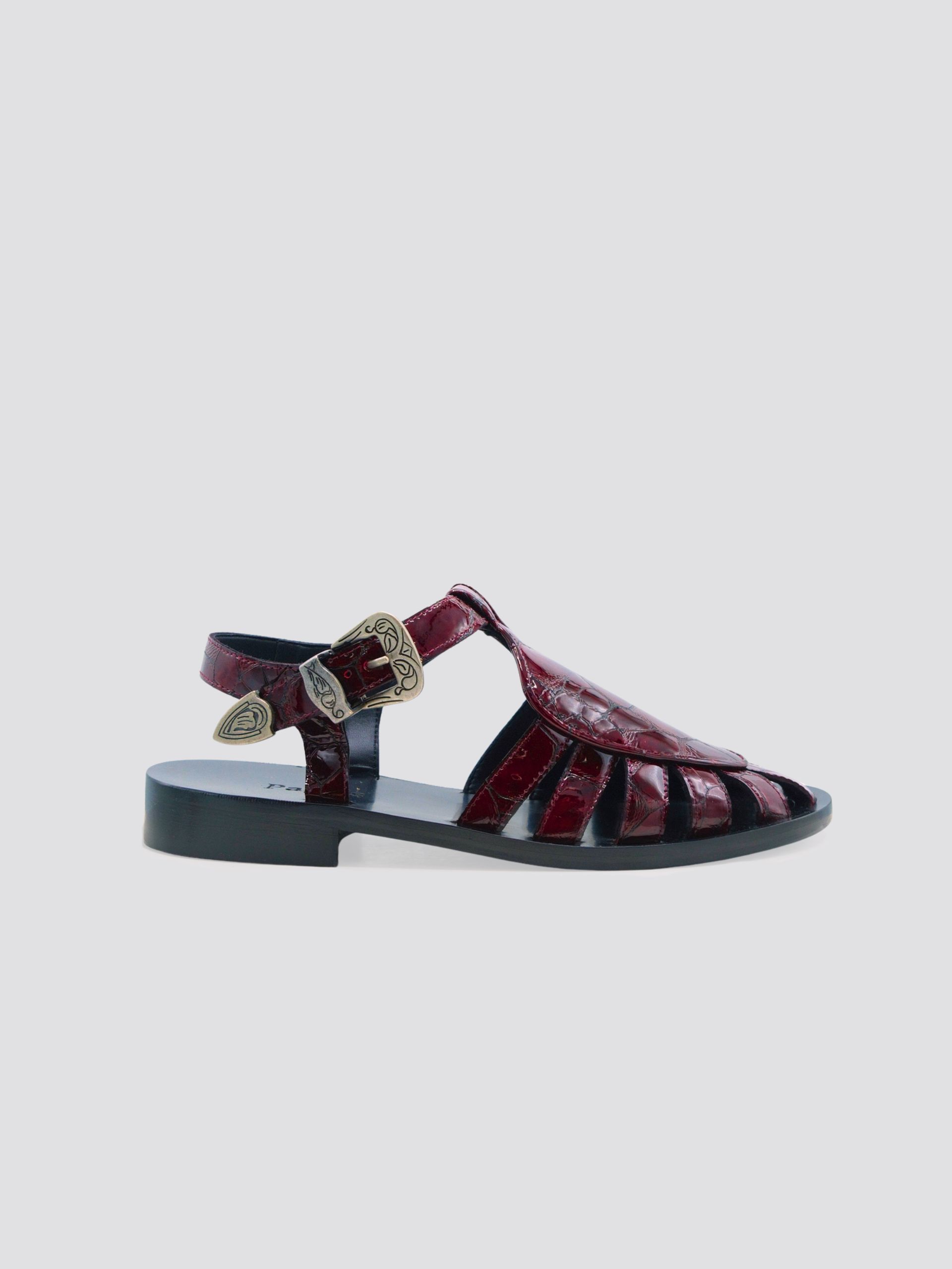 West Sandals Burgundy