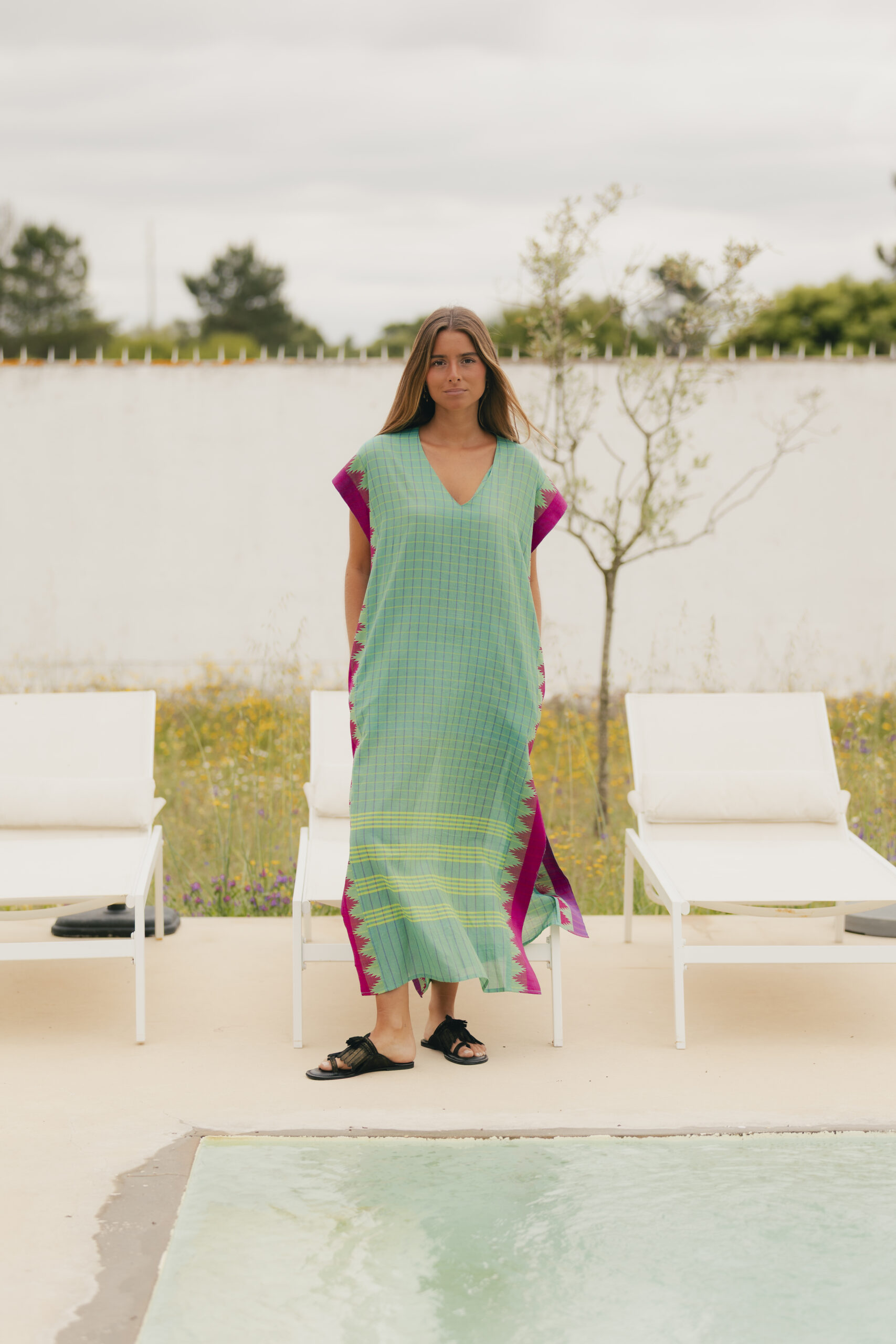 Hidra Kaftan Aquamarine