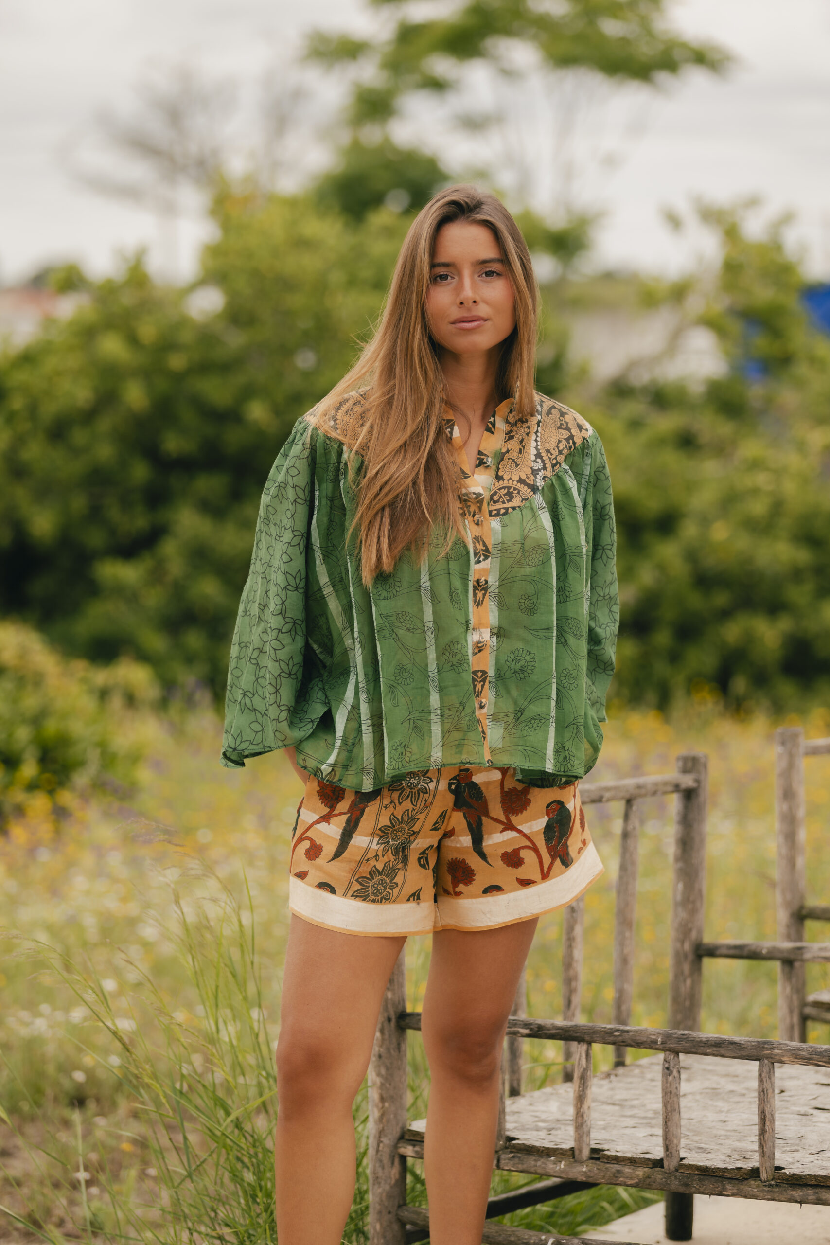 Blouse Set Green