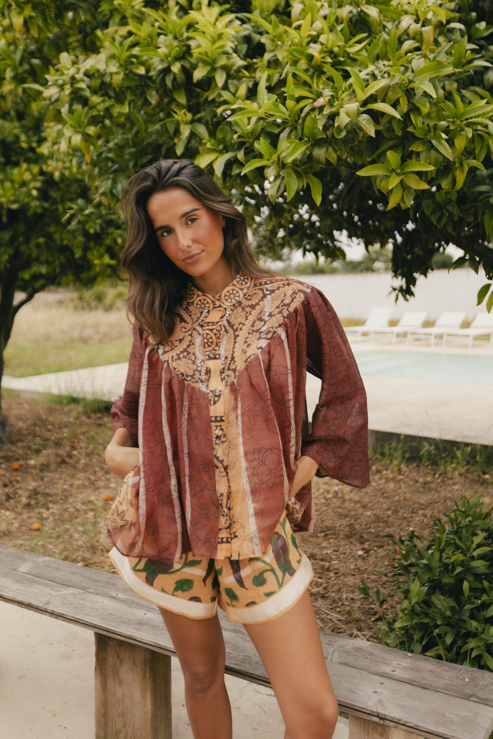 Blouse Set Marron